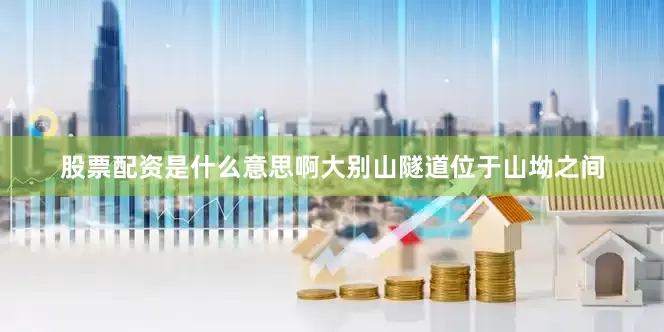 股票配资是什么意思啊大别山隧道位于山坳之间